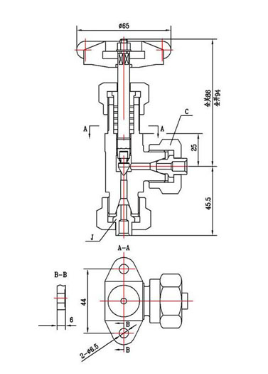 j94w-250t/p角式仪表阀
