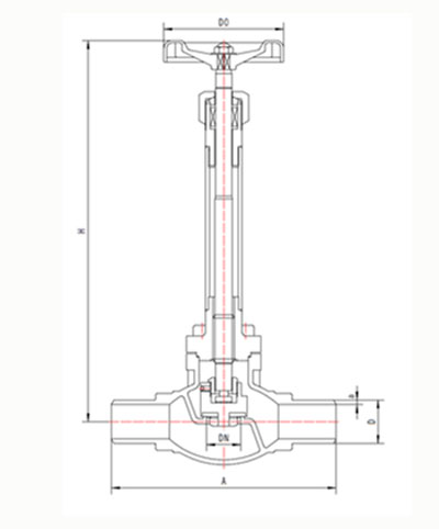 dj61f-150lb低温长轴截止阀（sw）